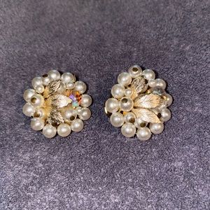 Vintage clip on earrings